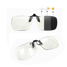 (+2.0) Progressive Clip-on Reading Glasses Flip-up Rimless Photochromic UV400 +1.00 1.50 2.00 2.50 3.00 3.50