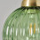 Litecraft Clara Green Glass Lampshade - Brass 5