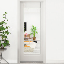 Metal Frame Over the Door Full Length Mirror
