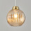 Litecraft Clara Champagne Glass Lampshade, Brass 3