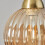 Litecraft Clara Champagne Glass Lampshade, Brass 5