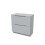 NES Home Nes Home Matte Grey 800mm 2 Drawer Work Top Freestanding Vanity Unit 7