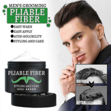 OUHOE men's hair cream, anti-frizz, styling hair gel, natural fluffy styling cream BF-- Prod