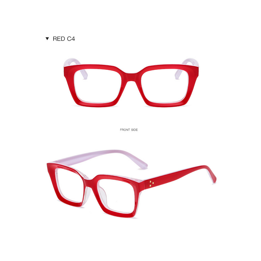 (Red, 0.0) Reading Glasses Mens Womens Lightweight 0 +1.0 to +4.0-image-OPC-PHDNVTC-NEW