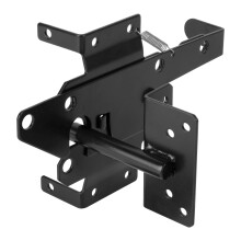 HILLMASTER Heavy Duty Self-Locking Gate Latch for Wooden Fence Post M
