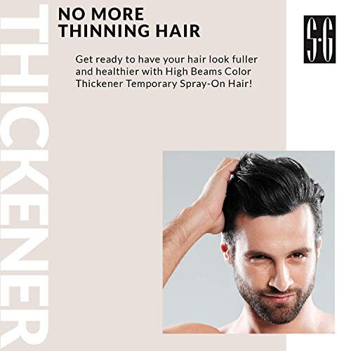 Salon Grafix High Beams Color Thickener Ψεκασμός - Μαύρο για Όλους - 2.7 oz Χρώμα Μαλλιών 2