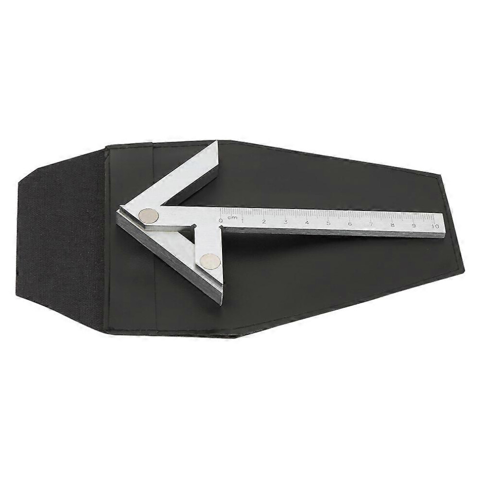 (As Show, One Size) Centering Square 100*70Mm Gauging Center Gauge Round Bar Marking Center Finder 6909775975015