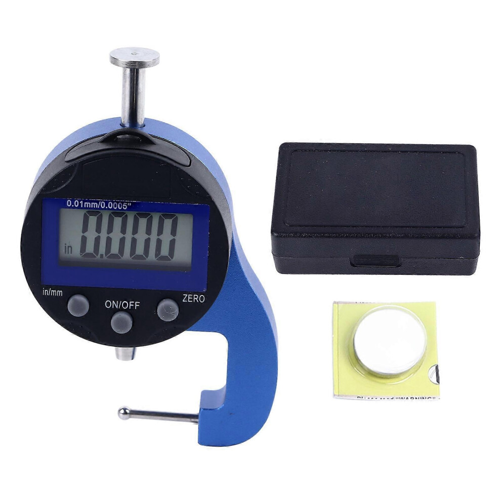 (As Show, One Size) Micro Digital Thickness Gauge Accurate Dial For Pipe Wall 0.0005In 0.01Mm Resolution 6909775978733