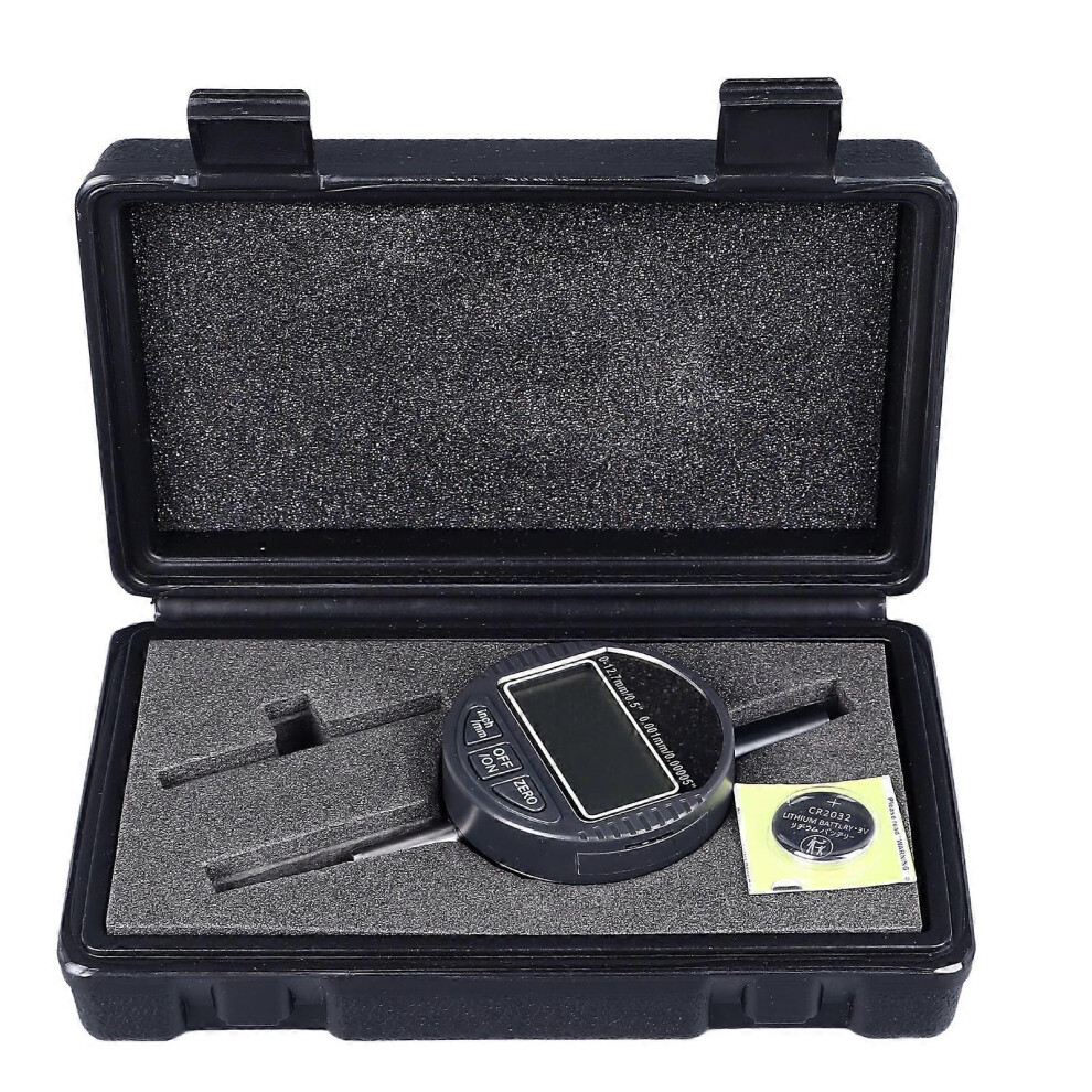 (As Show, One Size) Digital Dial Indicator 0.001Mm 0.00005In Resolution 0 To 12.7Mm Range High Accuracy Dial Test Gauge 6909775961575