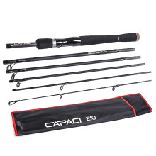 (Casting Rod 2.1m, One size) 2.1m / 2.4m 6 Sections Carbon Spinning Casting Fishing Rod Lure Fishing Rod Hand Pole Fishing Tackle