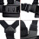 (As show, One size) Action camera chest strap, double shoulder straps, action camera chest fixed camera stabilizer brack 4