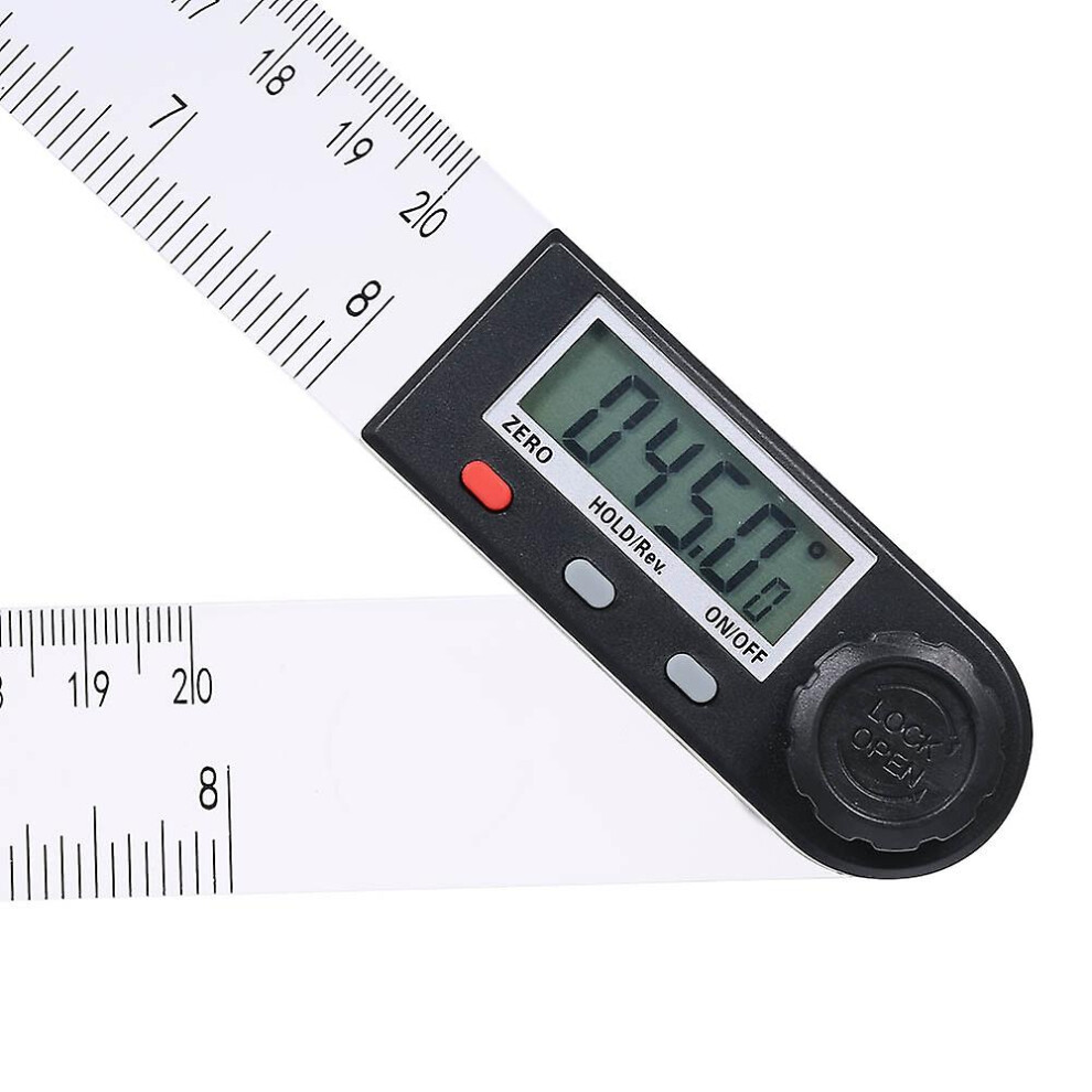 (As Show, One Size) 0-200Mm Multifunctional Digital Lcd Display Angle Ruler 360 Electronic Goniometer Protractor Measur 6909775555101