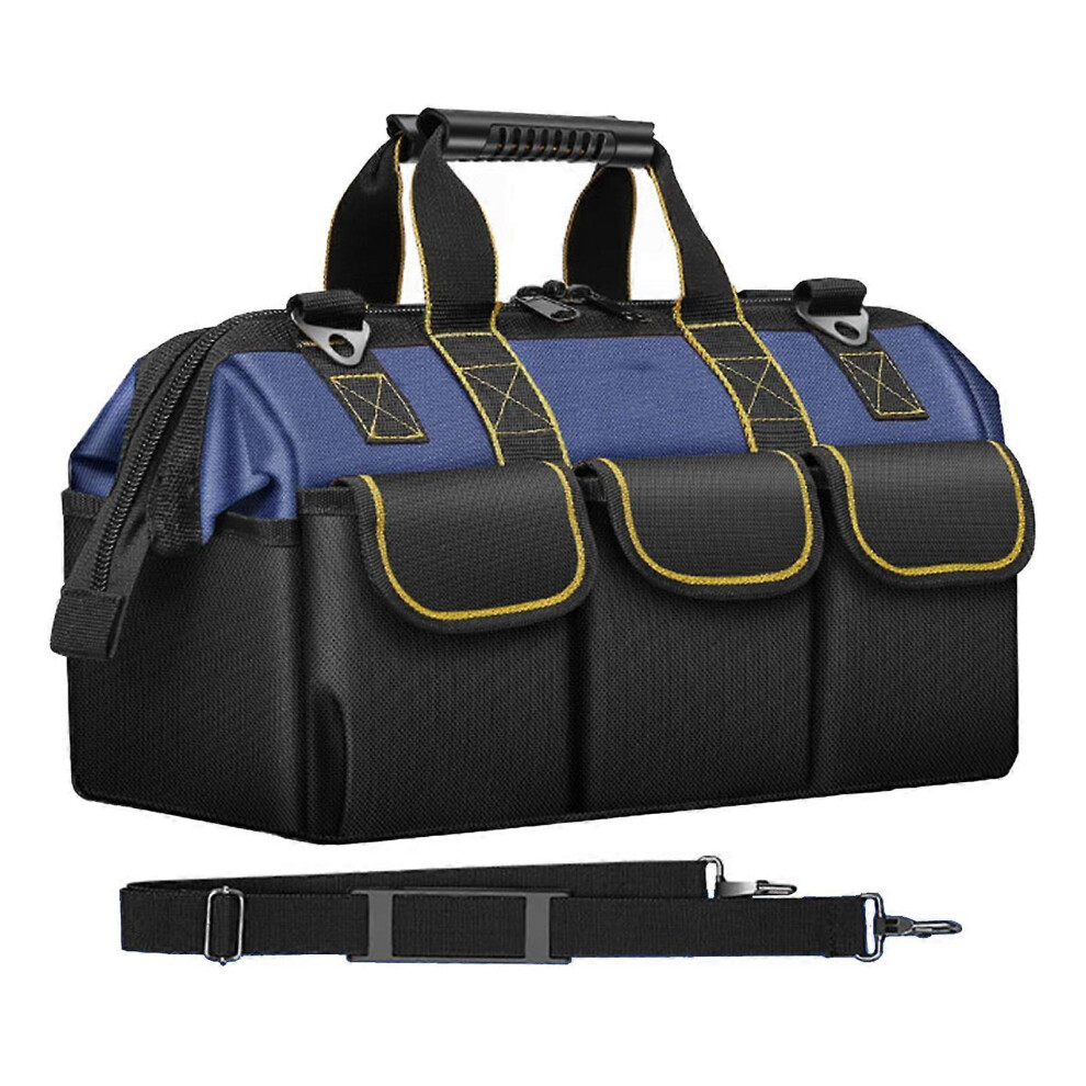 (As Show, One Size) Tool Bag Organizer Portable Handheld Thicken Oxford Cloth For Electrician Carpentry 6909775980194
