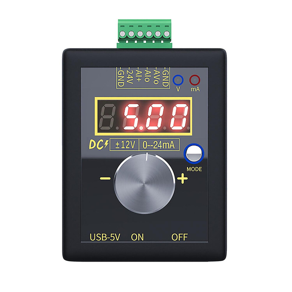 (As Show, One Size) Current Voltage Signal Generator 0-10V 0-22Ma Adjustable Current Voltage Analog Simulator 3 Power Su 6909775555279