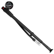 (As show, One size) Shock Pump High Pressure 300 PSI Air Pump Presta Schrader Valve Mountain Road Bike Pump with Gauge f