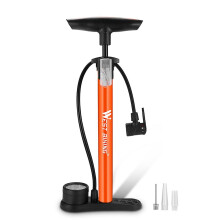 (As show, One size) WEST BIKING 160PSI Bicycle Tire Pump Inflator Household Manual Inflator Bicycle Electric Motorcycle
