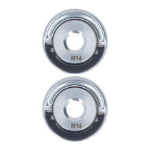 (As show, One size) 2Pcs Angle Grinder Flange Nut M14 Metal Self Locking Pressure Plate Quick Clamp Power Tool Replacement Parts Dia 45mm