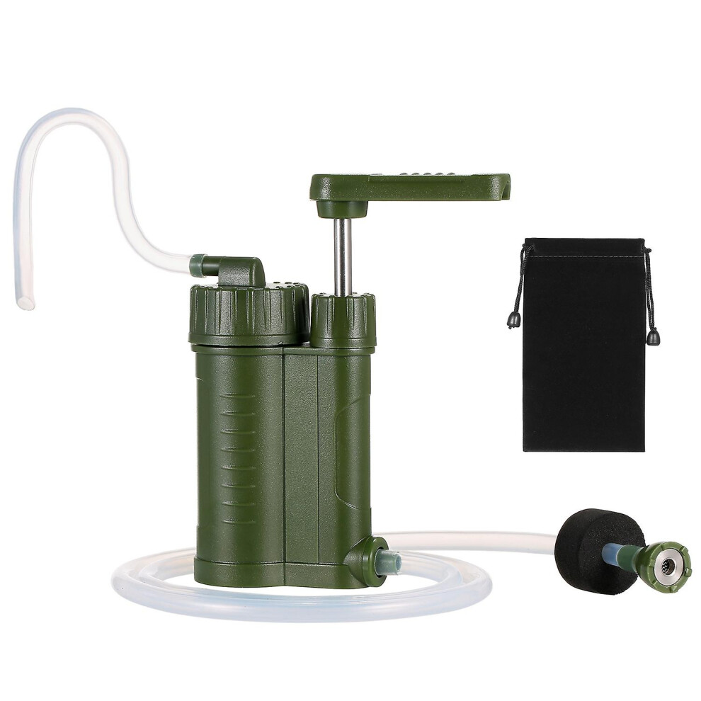 (As show, One size) Outdoor Water Filtration System Water Purifier Water Filter for Camping Hiking Emergency Fishing-image-OPC-PHDNY5C-NEW