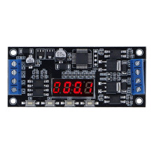 (As show, One size) Timer Module Trigger 2 Way Multifunctional Black Adjustable Delay Timer Switch DC730V