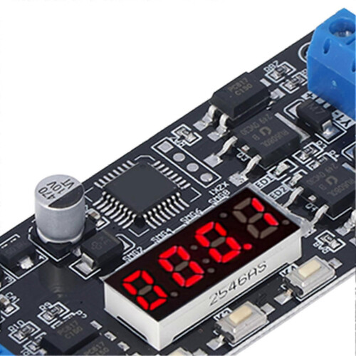 (As show, One size) Timer Module Trigger 2 Way Multifunctional Black Adjustable Delay Timer Switch DC730V 2