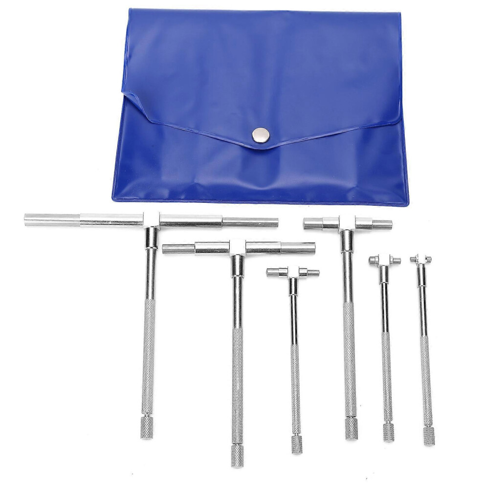 (As Show, One Size) 6Pcs Adjustable Inner Diameter Gauge Tshaped Set For Quick Inside Measurements Of Holes 6909775963456