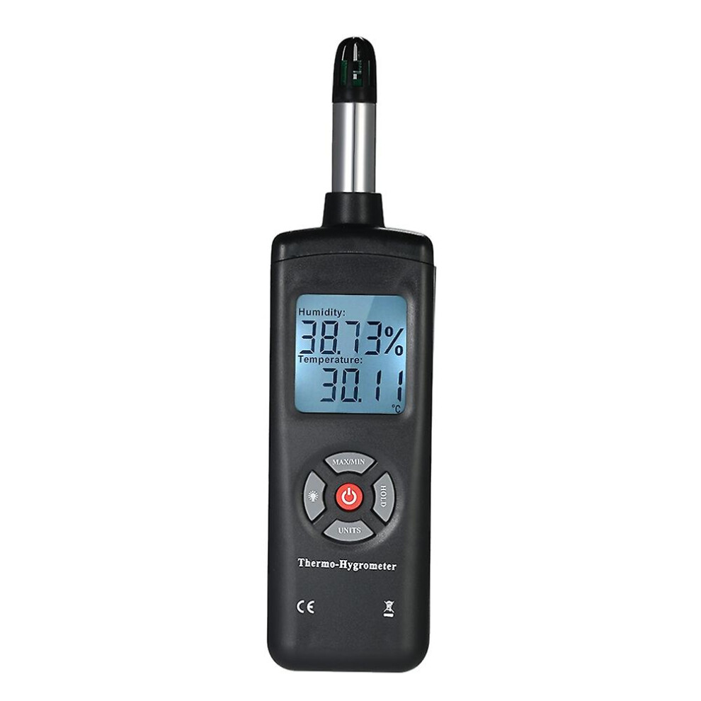 (As Show, One Size) Digital Lcd Thermo-Hygrometer Thermometer Hygrometer Temperature & Humidity Meter Psychrometer Wet B 6909775554937