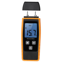 (As show, One size) Handheld Mini Moisture Meter Digital LCD Lumber Damp Meter Wood Moisture Detector Humidity Tester fo