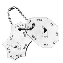 (As show, One size) Steel Pocket Welding Gauge Weld Seam Testing Inspection Ruler Welding Tool