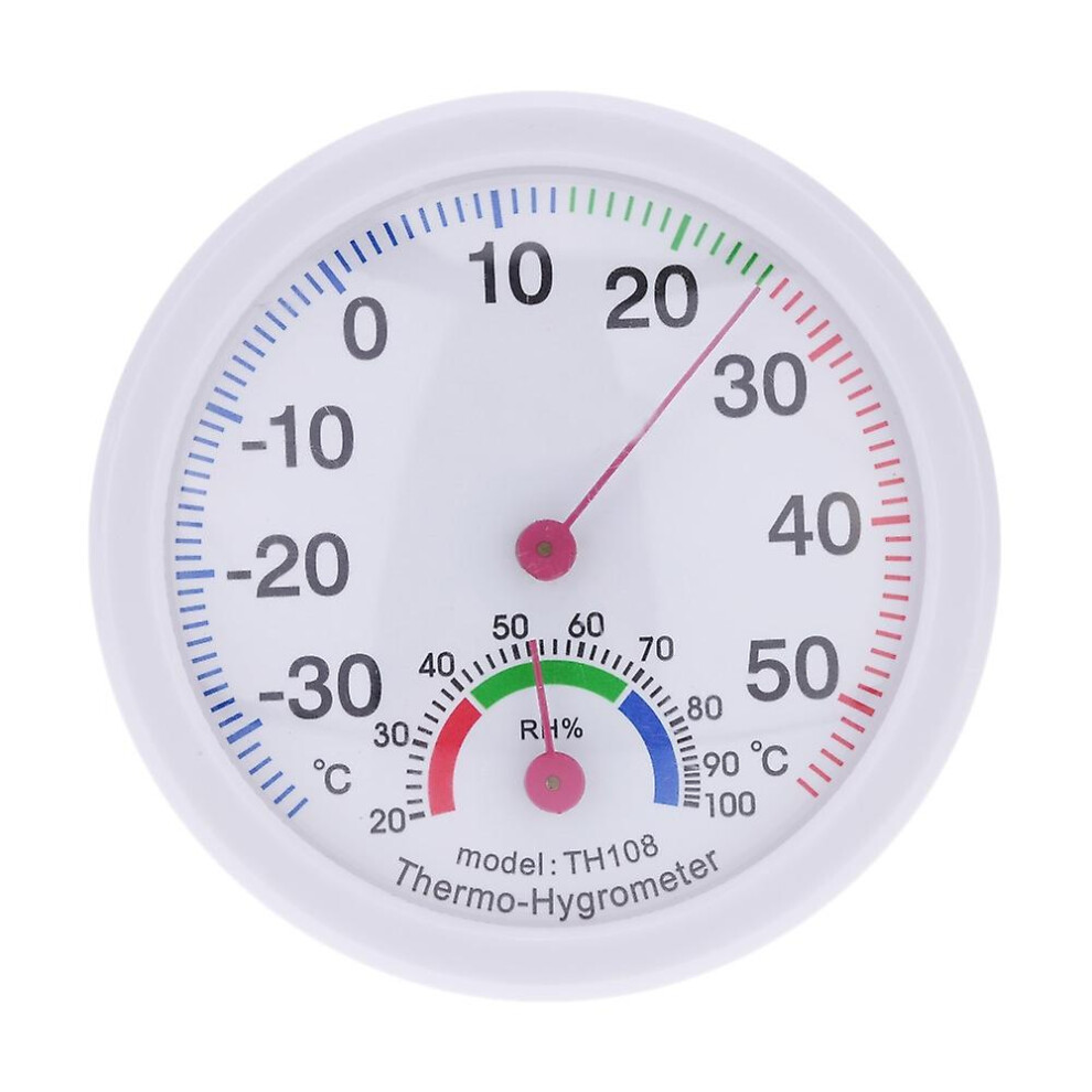 (As Show, One Size) -35~55C Mini Indoor Analog Temperature Humidity Meter Thermometer Hygrometer 6909775555033