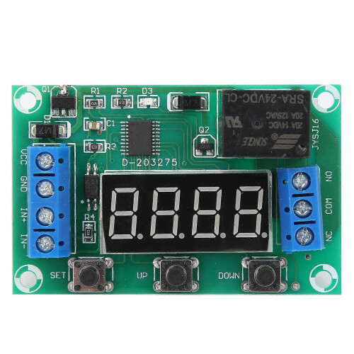 (As show, One size) YX-SJ13 Time Relay Module 20A Timer Delay Cycle Control Board 31 Working Modes(24V )