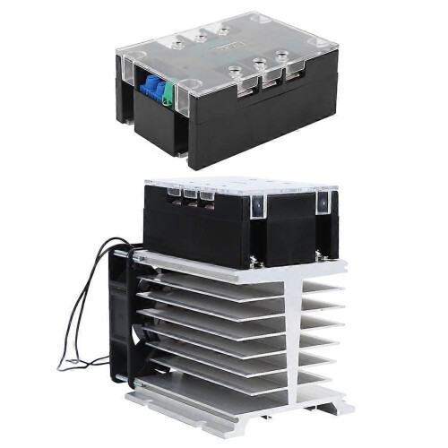 (As show, One size) Soft Start Controller Motor Start Module 3 Phase Motor Accessories Brass Bottom for Fans(Module Radiator ) 2