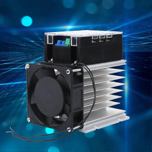 (As show, One size) Soft Start Controller Motor Start Module 3 Phase Motor Accessories Brass Bottom for Fans(Module Radiator ) 1