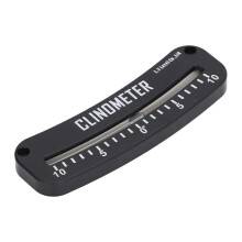 (As show, One size) Tube Clinometer 10 to 0 to 10 Clear Scale Mini Angle Inclinometer with Fixing Hole