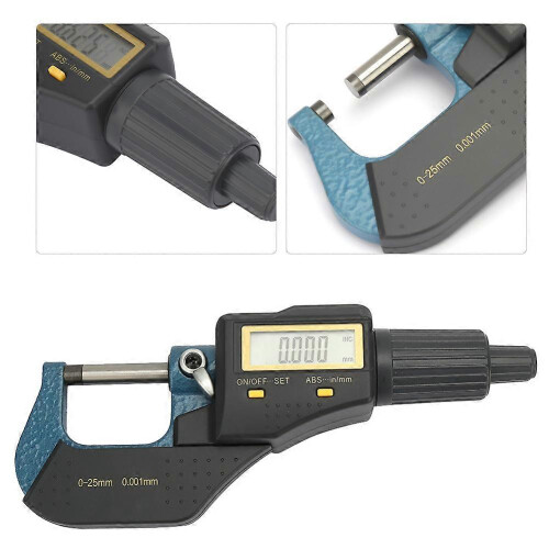 (As show, One size) Outer Diameter Micrometer 0~25mm 0.001mm Electronic Digital Micrometer 2