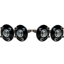Nabe & Achsstummel Quad & ATV Anhänger 4 Bolzen 4 Zoll PCD 35x35mm 1500kgs (Satz von 4)