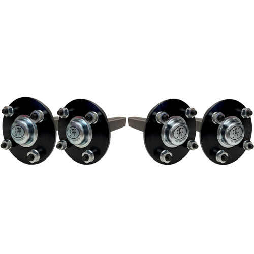Cubo e eixos de ponta Quad e trailer ATV 4 pinos 4 polegadas PCD 35x35mm 1500kgs (conjunto de 4)