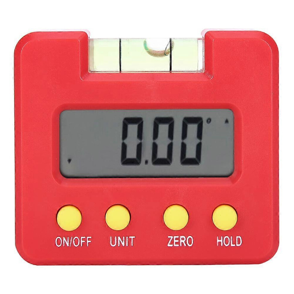 (As Show, One Size) Mini Digital Inclinometer With Level Gauge Magnetic Angle Finder Ruler Protractor 6909775977477