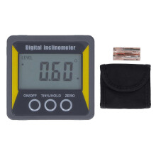 (As show, One size) Angle Finder Digital Display Level Gauge Magnetic Inclinometer Tool for Woodworking