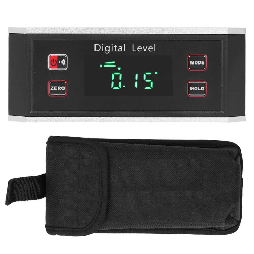(As show, One size) Digital Level Protractor Inclinometer Angle Meter Cube Gauge Strip Type Inclination Box