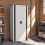 YODOLLA Gartenschrank, 177.5 x 76 x 55.6 cm Geräteschuppen Metall 3