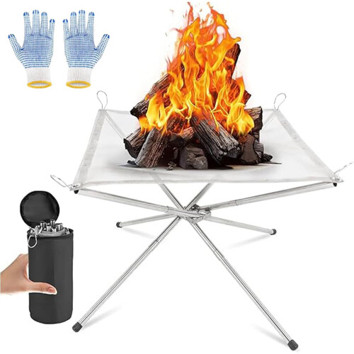 Faltbare Edelstahl Mesh Feuerstelle