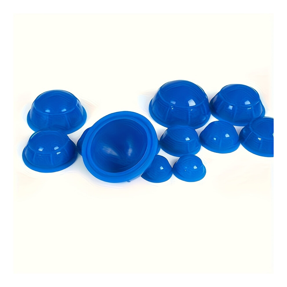 Closkye Blue (, 1Set Of 12Pcs) 12Pcs Set Of Cupping - Vacuum Cupping Treatment Set - More Strong Suction