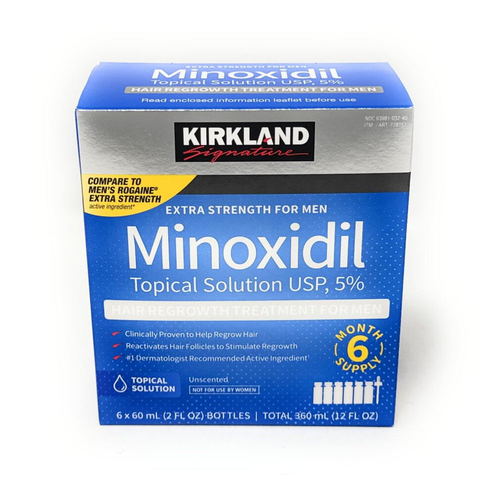 Minoxidil for Men 5% Extra Strength Hair Regrowth for Men fLsbok