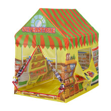 (polychromatic) Outdoor removable tent foldable Supermarket Play Tents for Tent Indoor Foldable Portable Pop up Tents Playhouse Tent with Cashier'S Window Outdoor
