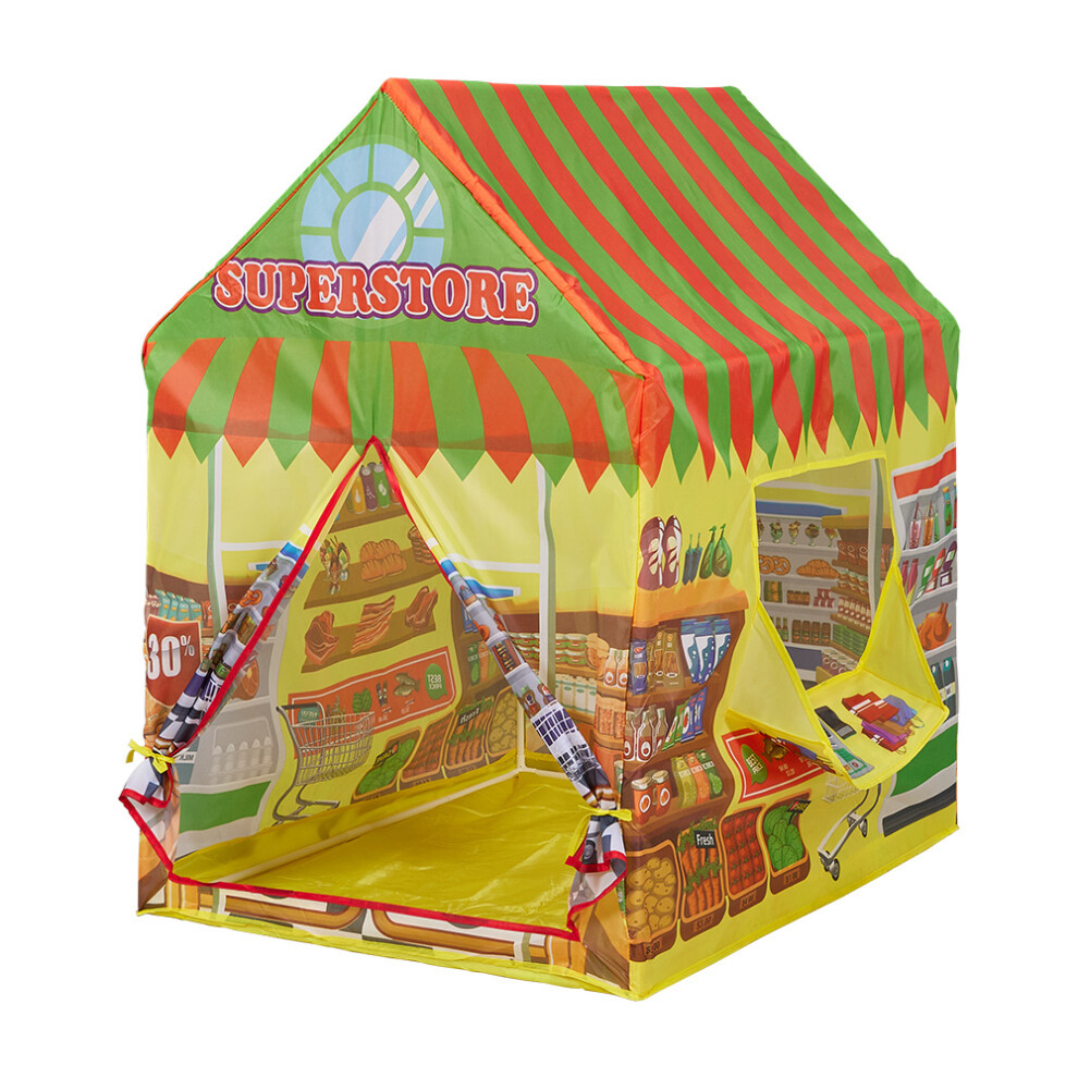 Closkye (Polychromatic) Outdoor Removable Tent Foldable Supermarket Play Tents For Tent Indoor Foldable Portable Pop Up Tents Playhouse Tent With Cashier's Wi