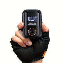 (TX-11) Compact Electric Air Pump, 150 PSI Ultra-Small Bike Pump, Featuring a Digital LCD Pressure Gauge And Rechargeable Type-C Battery,