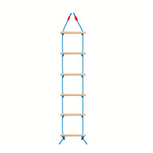 (Style B) 1pc Outdoor Youngsters' Climbing Ladder, PE Material, Non-Textile, Connecting Strap Design, Ideal for Indoor & Outdoor Use