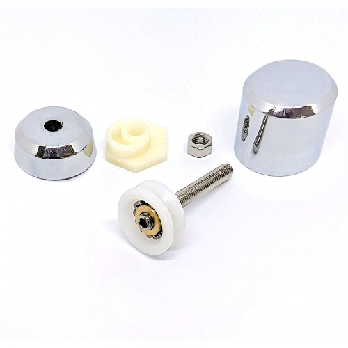 1 x Shower Door Roller/Rollers/Runners Wheel Diameter 19mm Chrome MS2 2