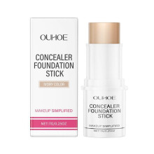 (IvoryX7G) Ouhoe Concealer Stick Foundation Series Portable Waterproof Sweat-Proof Moisturizing Non-Greasy Lightweight Smear-Proof Makeup Foundation