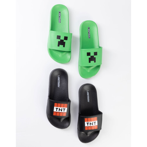 Minecraft (12 UK Child) Minecraft Sliders (Boys Multicoloured) 1